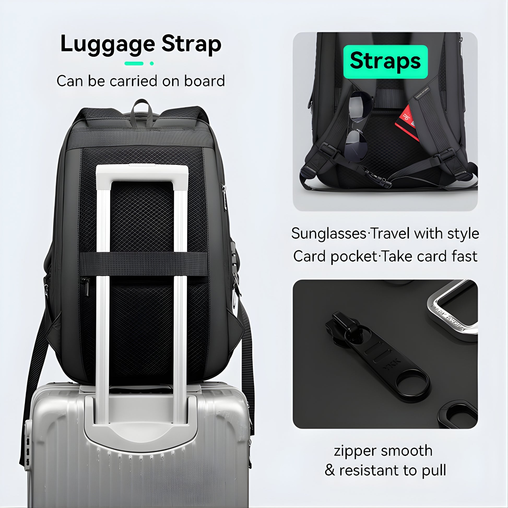 Mark Ryden 9405 eva & oxford waterproof backpack — USB port detail
