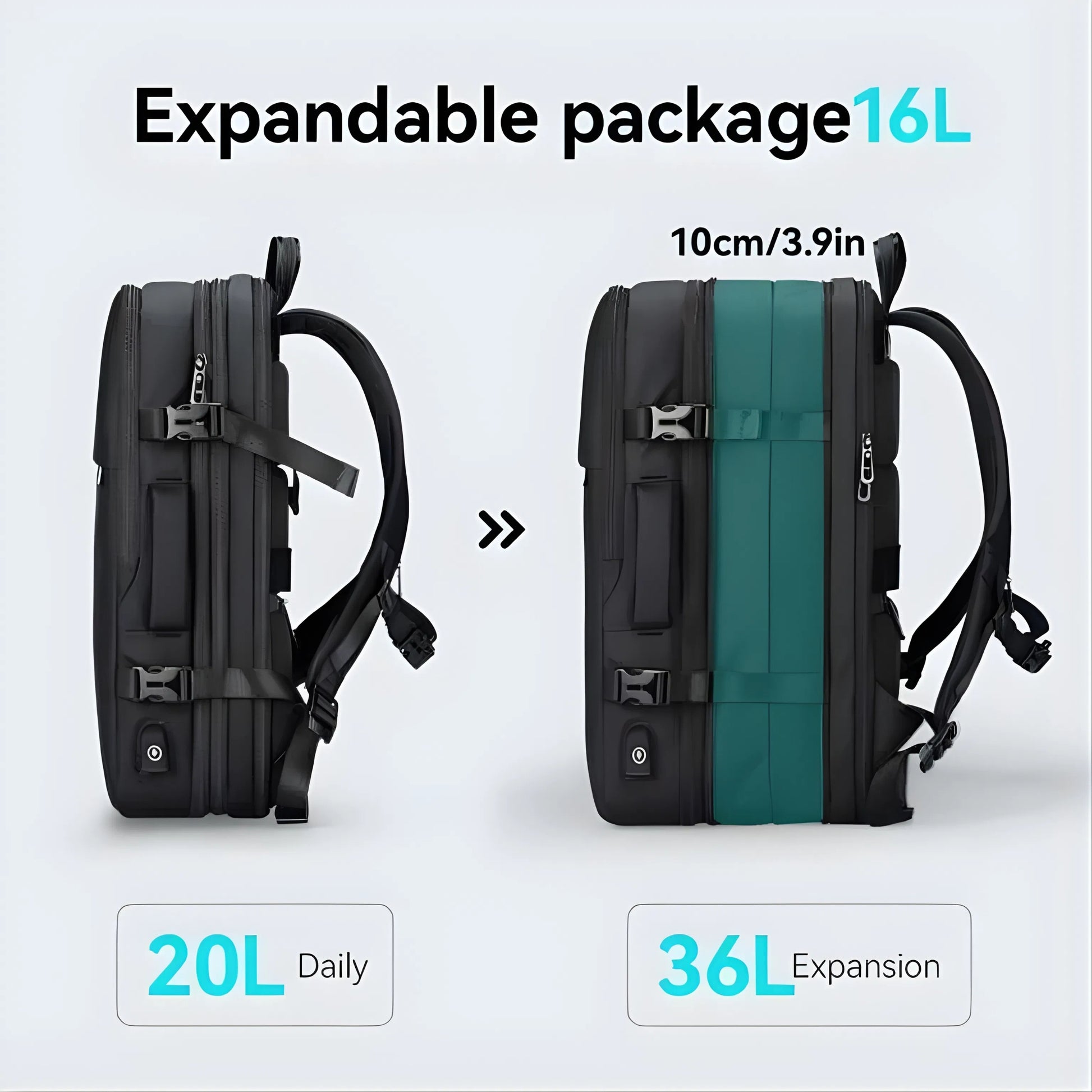 Mark Ryden 8057 oxford anti-theft backpack — USB port detail
