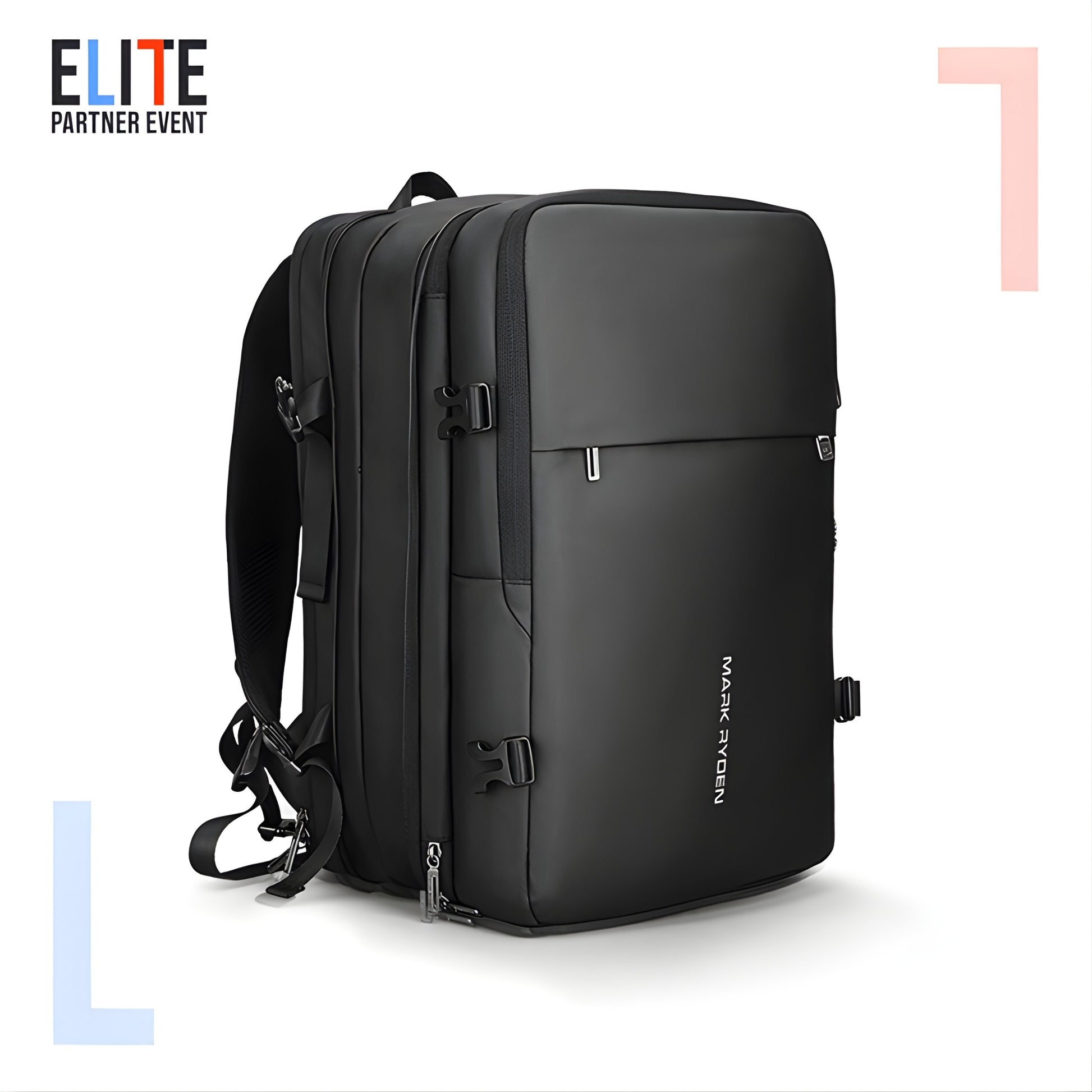 Mark Ryden 8057 oxford anti-theft backpack — front pocket close-up