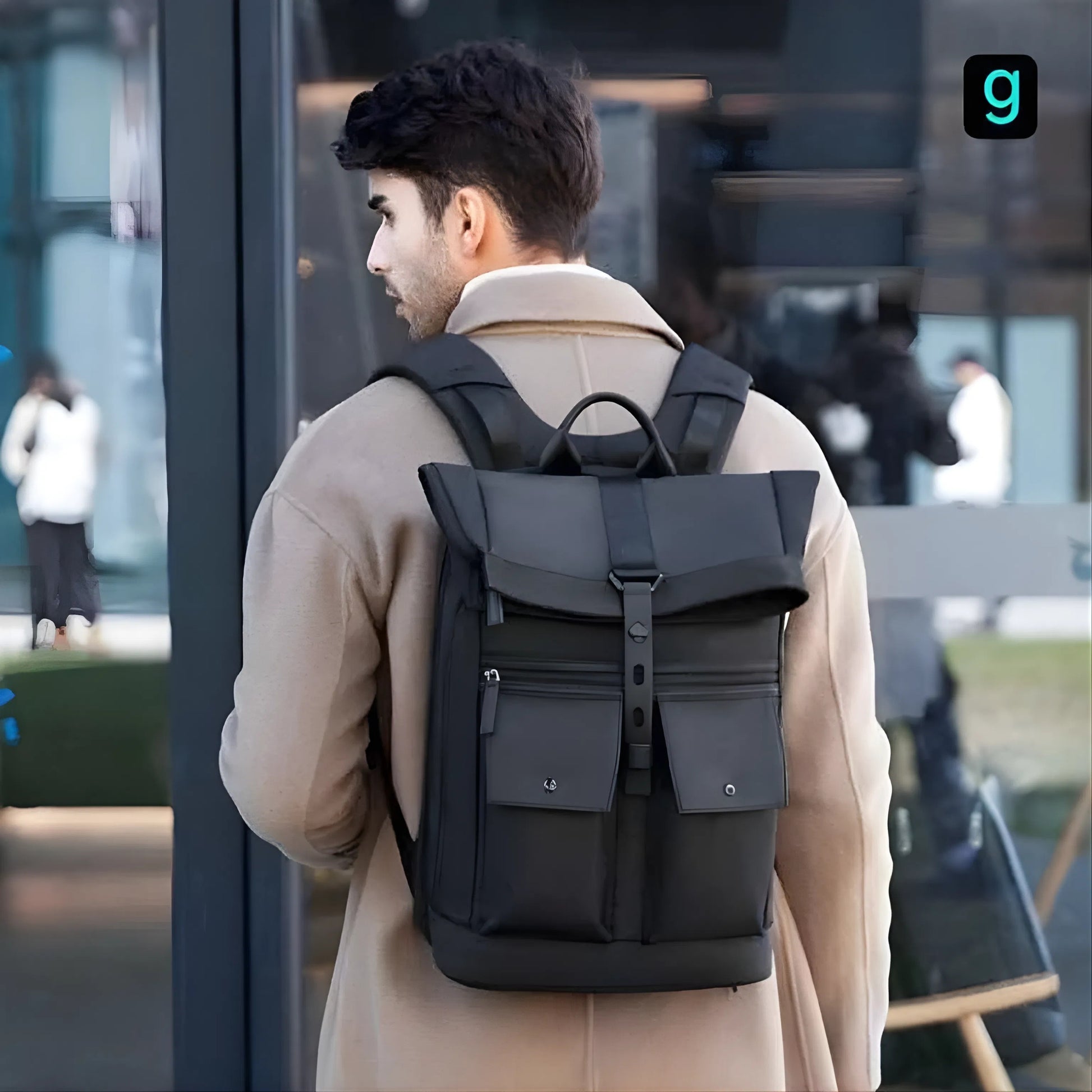 Mark Ryden 1696 oxford waterproof backpack — back panel view