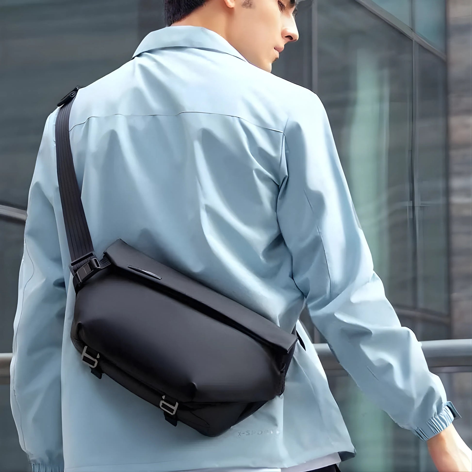 Mark Ryden 3601 oxford waterproof backpack — front pocket close-up