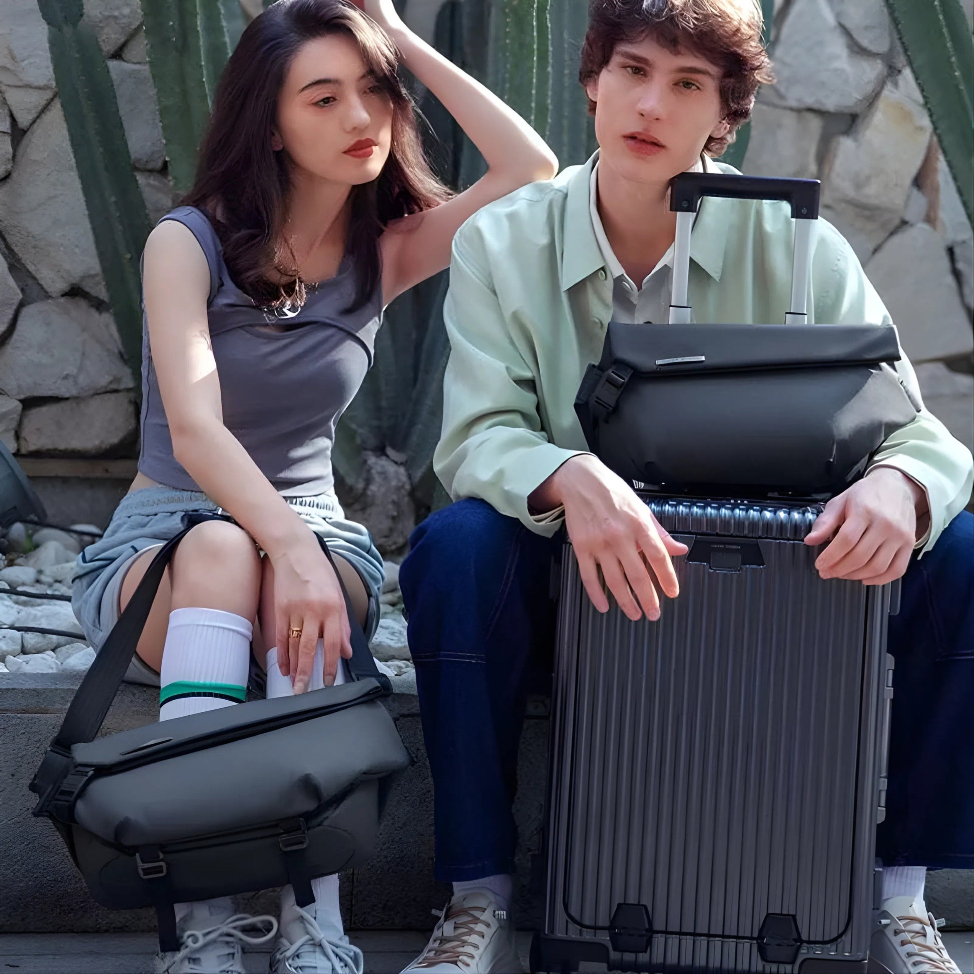 Mark Ryden 3601 oxford waterproof backpack — top handle close-up