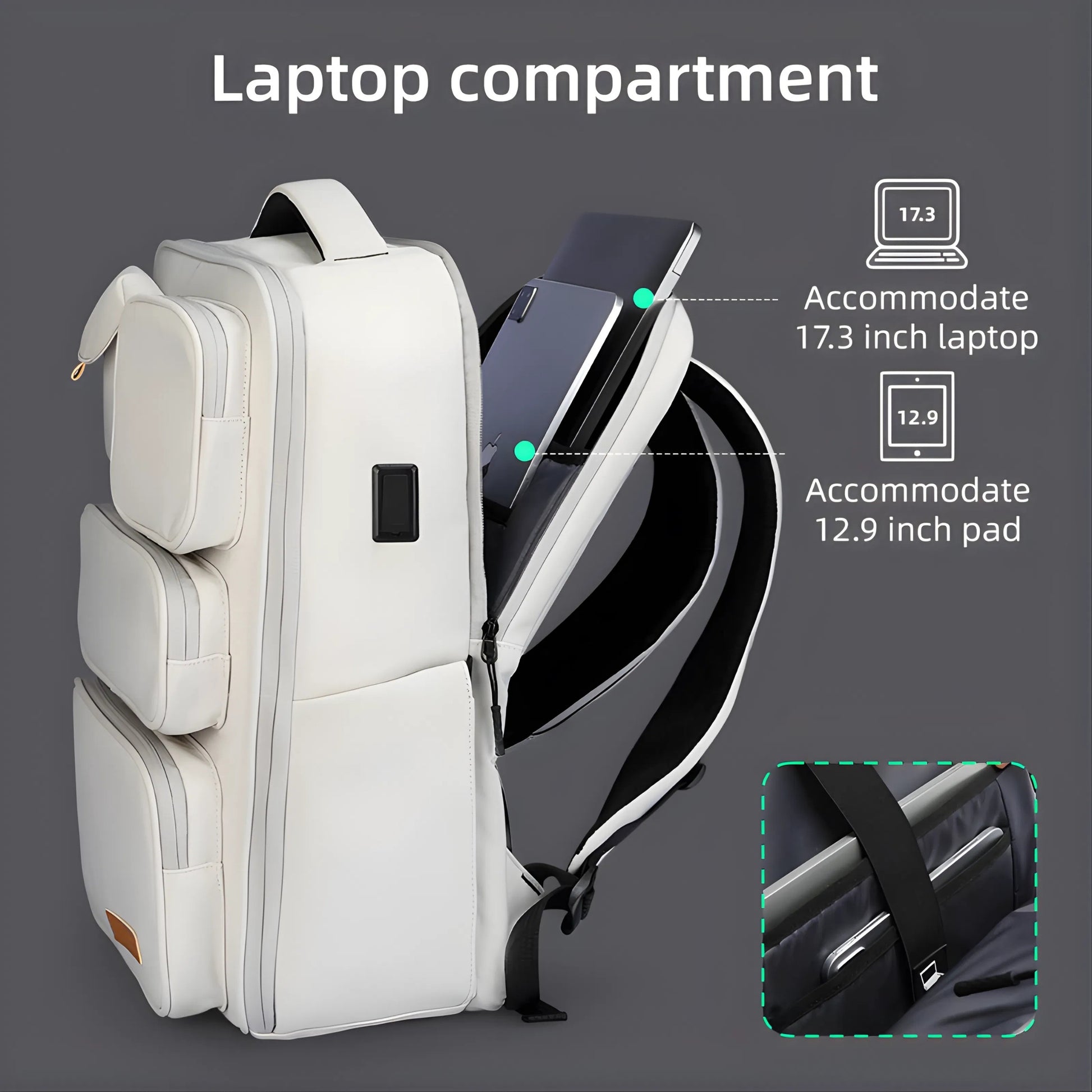 Mark Ryden 9004 oxford backpack — shoulder strap detail
