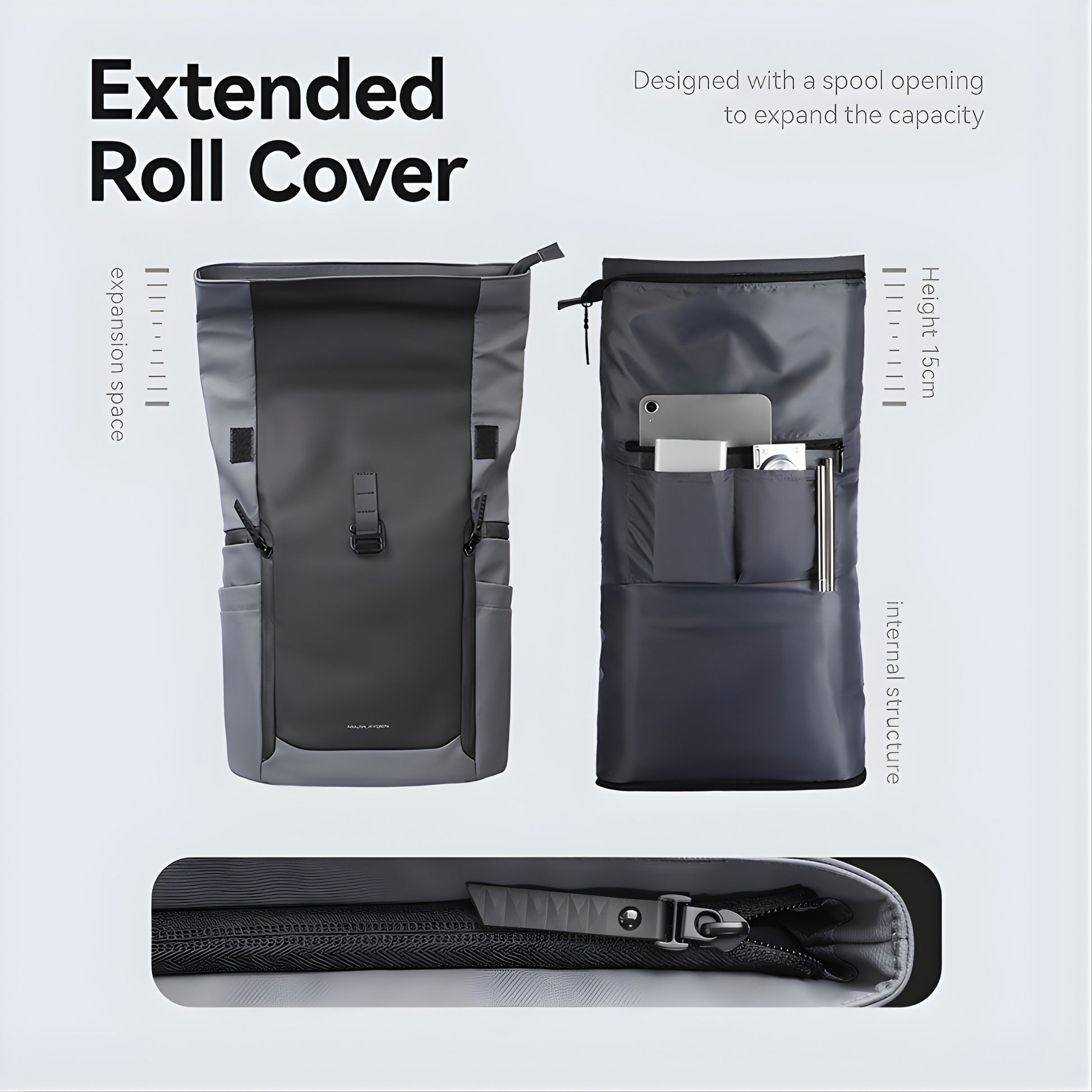 Mark Ryden 3807 oxford anti-theft backpack — USB port detail