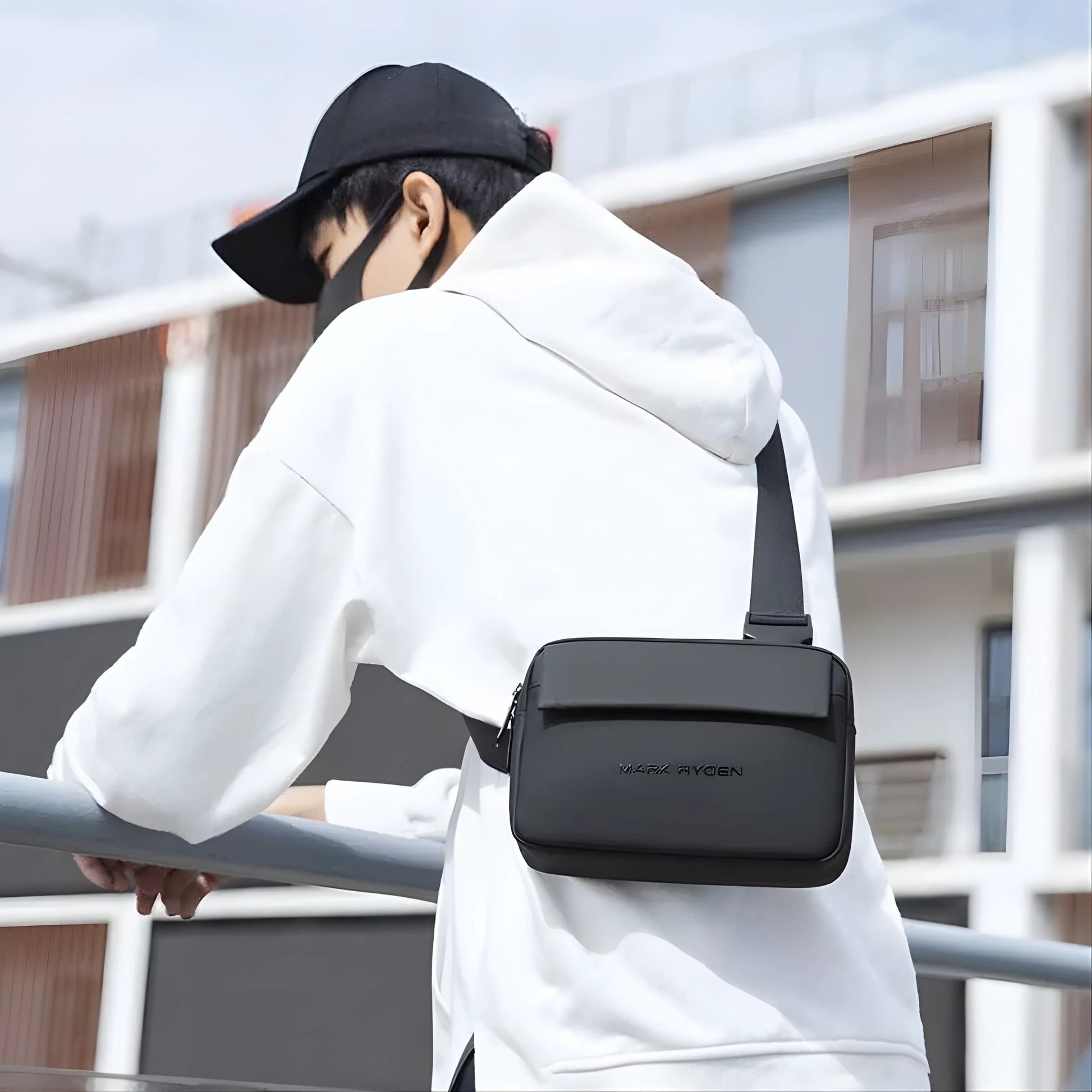 Mark Ryden 8028 oxford waterproof sling bag — strap close-up