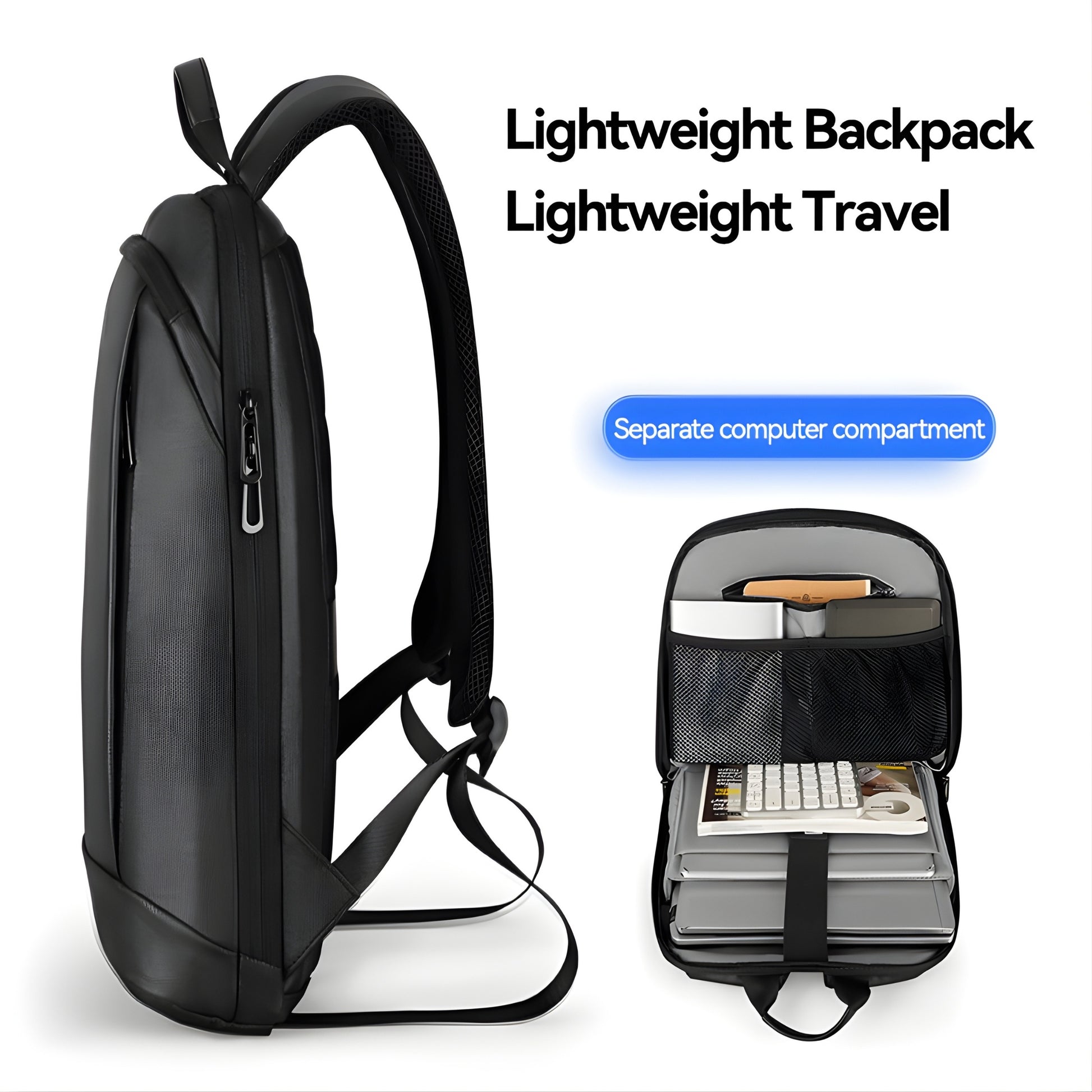 Mark Ryden 9813 oxford anti-theft backpack — back panel view